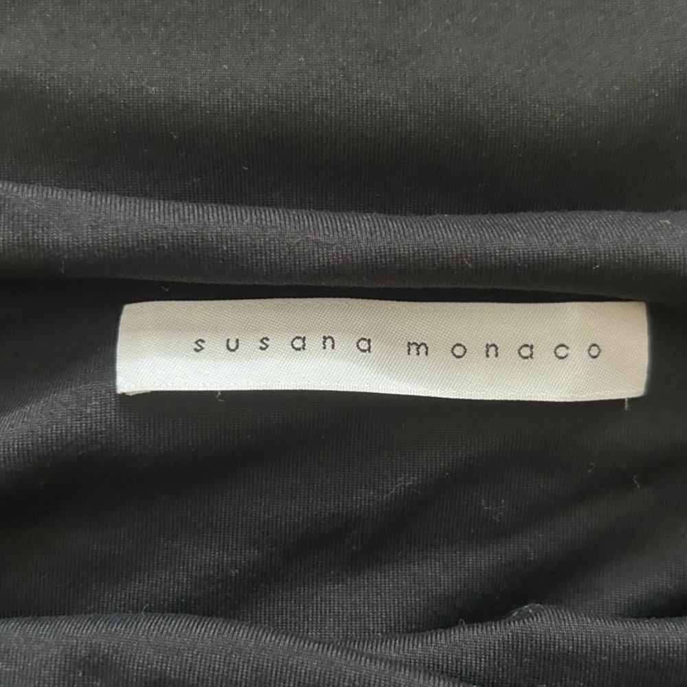 Perfect like new Revolve- Susana Monaco Thin Strap Mini Dress black large - Picture 4 of 9